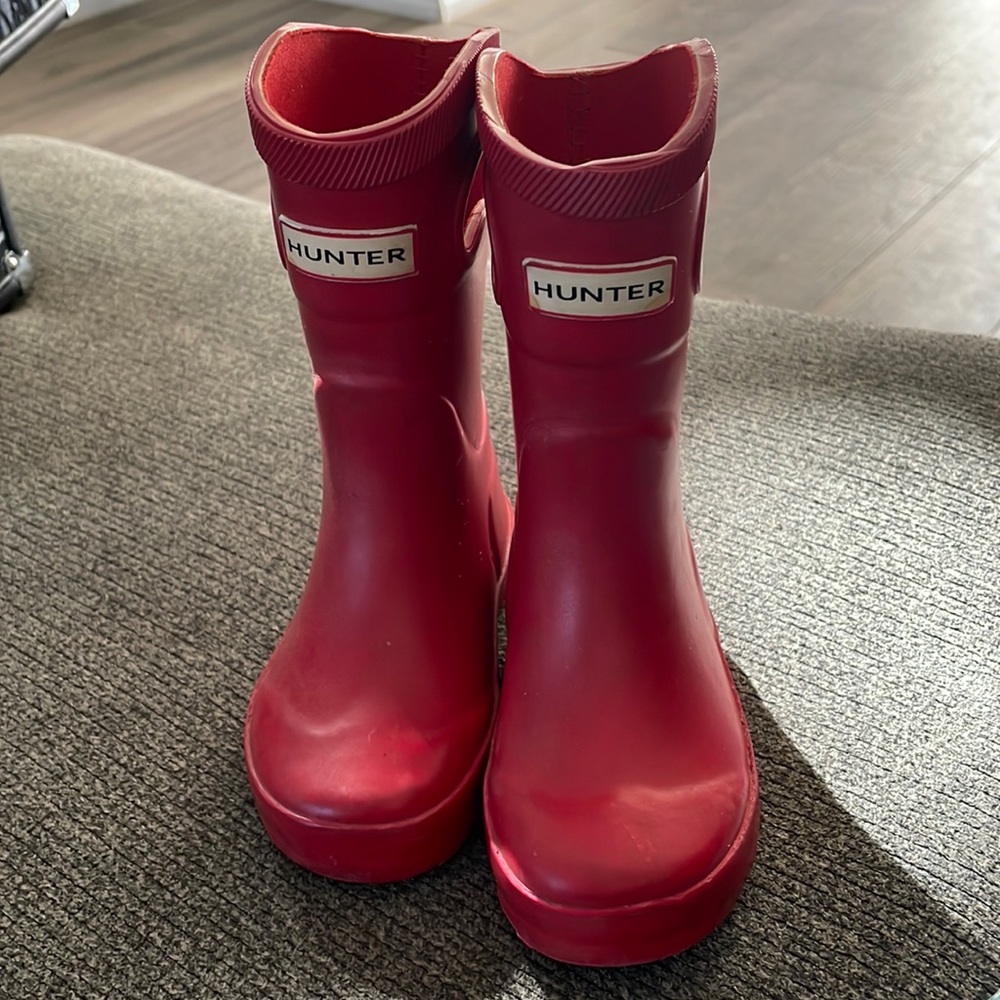 Hunter by target red boots